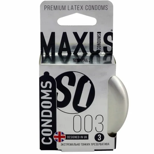Экстремально тонкие презервативы в железном кейсе MAXUS Extreme Thin - 3 шт.