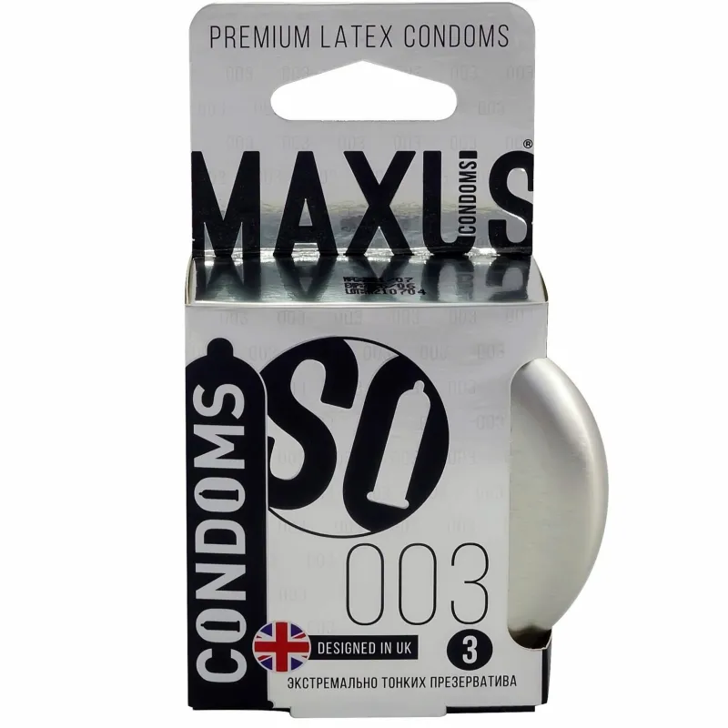 Экстремально тонкие презервативы в железном кейсе MAXUS Extreme Thin - 3 шт.