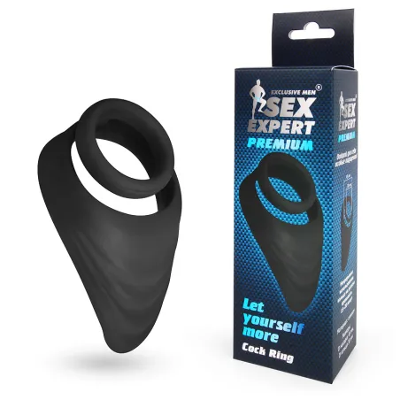 Кольцо эрекционное двойное со стимулятором промежности D 30x45 мм