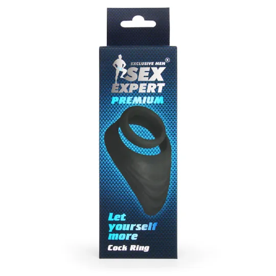 Кольцо эрекционное двойное со стимулятором промежности D 30x45 мм