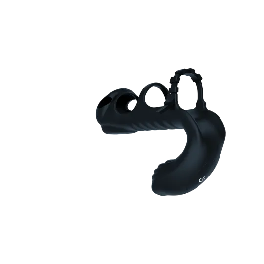 Насадка с вибрацией "Vibration Cock Ring Remote", Чёрный