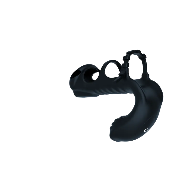 Насадка с вибрацией "Vibration Cock Ring Remote", Чёрный