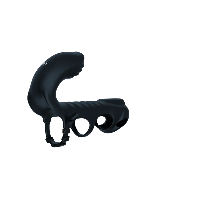 Насадка с вибрацией "Vibration Cock Ring Remote", Чёрный