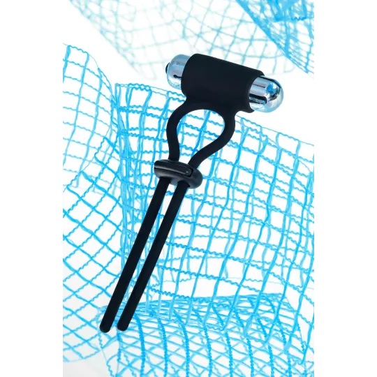 ЛАССО НА ПЕНИС A-TOYS BY TOYFA JAT, СИЛИКОН, ЧЕРНОЕ, 14 СМ