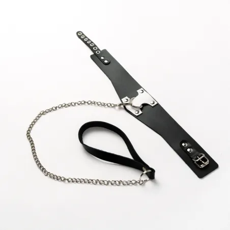 Ошейник с белым декором