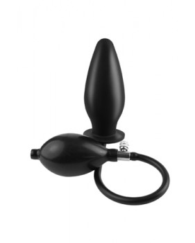 Анальная пробка расширитель INFLATABLE SILICONE PLUG черная