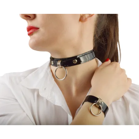 Чокер с металлическим кольцом,3144-10