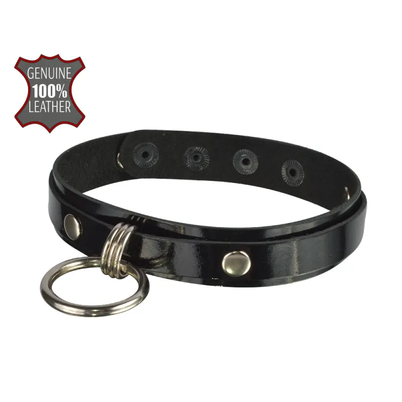 Чокер с металлическим кольцом,3144-10