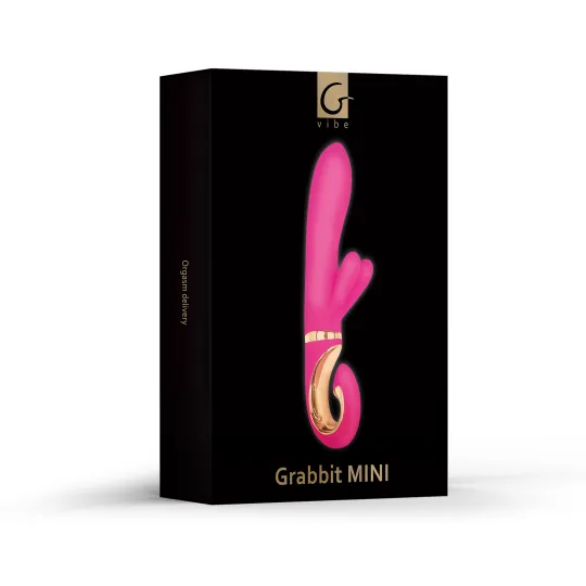 Gvibe Grabbit Mini - Уменьшенный вибратор для клитора и точки G с тремя моторами, 19х3.5 см