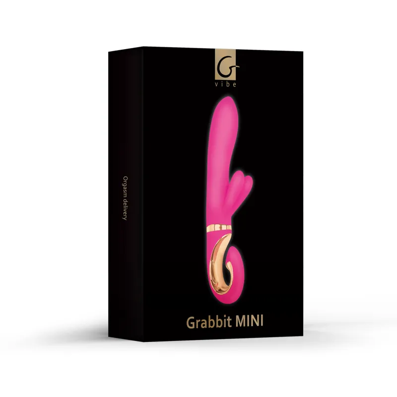 Gvibe Grabbit Mini - Уменьшенный вибратор для клитора и точки G с тремя моторами, 19х3.5 см
