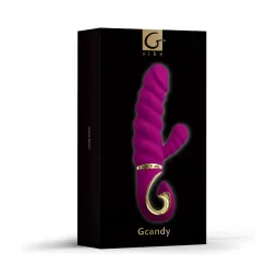 Gvibe Gcandy - Невероятный витой вибратор с клиторальным стимулятором, 22х3.5 см