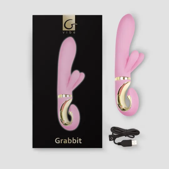 Gvibe Grabbit - Вибратор для клитора и точки G с тремя моторами, 22х3.5 см