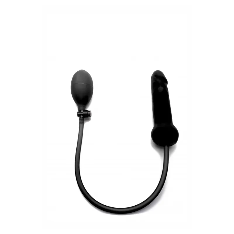 Фаллоимитатор с грушей Inflatable Silicone Dong