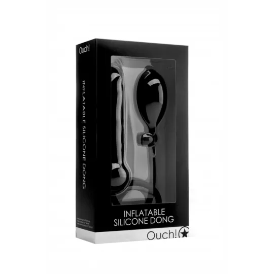 Фаллоимитатор с грушей Inflatable Silicone Dong