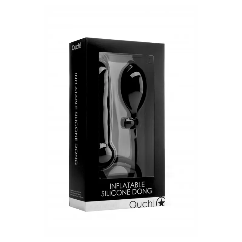 Фаллоимитатор с грушей Inflatable Silicone Dong