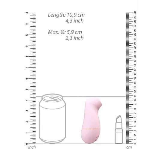 Вакуумно-волновой стимулятор Kissable розовый