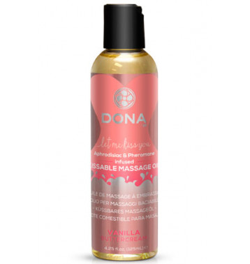 Вкусовое массажное масло DONA Kissable Massage Oil Vanilla Buttercream 110 мл