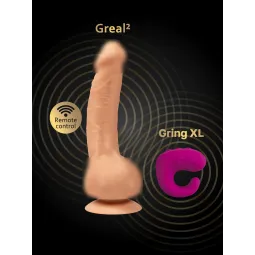 Gvibe Gring XL - Вибрирующее кольцо на палец 2 в 1, 5х3.7 см