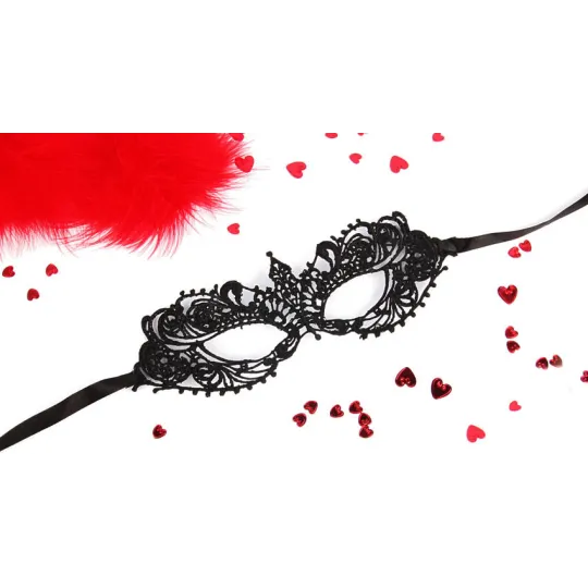 Маска ажурная "Кэролин"чёрн.