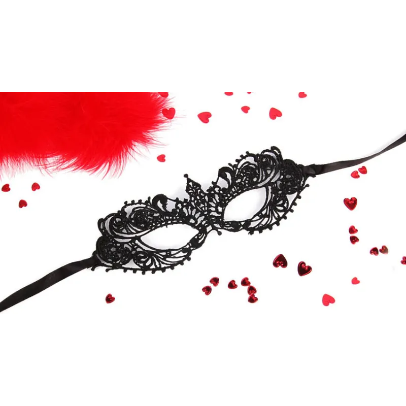 Маска ажурная "Кэролин"чёрн.