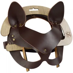 Маска Кошечка, коричневая