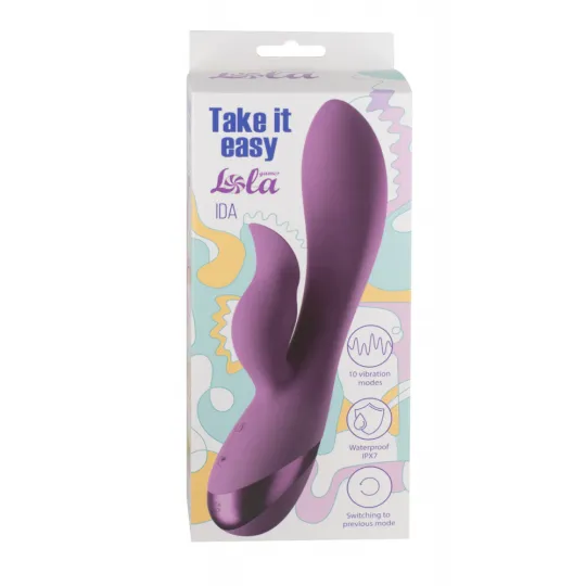 ПЕРЕЗАРЯЖАЕМЫЙ ВИБРАТОР TAKE IT EASY IDA 9028-02LOLA