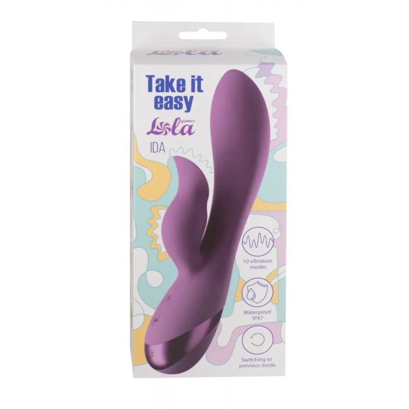 ПЕРЕЗАРЯЖАЕМЫЙ ВИБРАТОР TAKE IT EASY IDA 9028-02LOLA