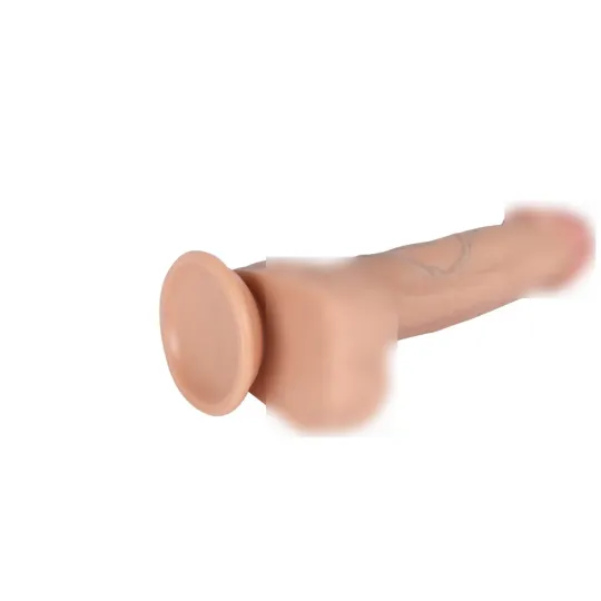 Страпон с реалистичной насадкой на присоске REAL (23x4 см.)