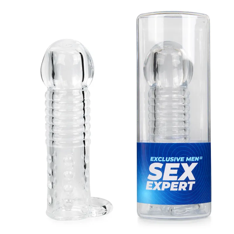 НАСАДКА с кольцом для мошонки, L 135 мм D 27 мм, арт. SEM-55242