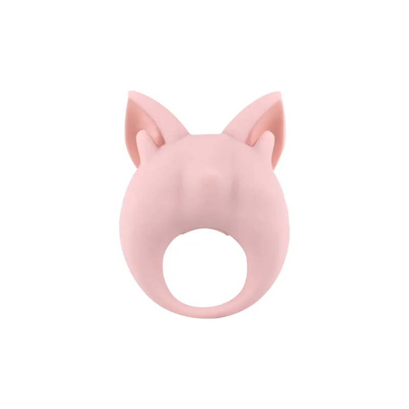 ПЕРЕЗАРЯЖАЕМОЕ КОЛЬЦО ДЛЯ КЛИТОРАЛЬНОЙ СТИМУЛЯЦИИ MIMI ANIMALS KITTEN KIKI LIGHT PINK 7200-02LOLA