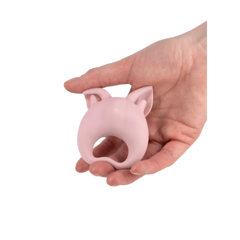 ПЕРЕЗАРЯЖАЕМОЕ КОЛЬЦО ДЛЯ КЛИТОРАЛЬНОЙ СТИМУЛЯЦИИ MIMI ANIMALS KITTEN KIKI LIGHT PINK 7200-02LOLA