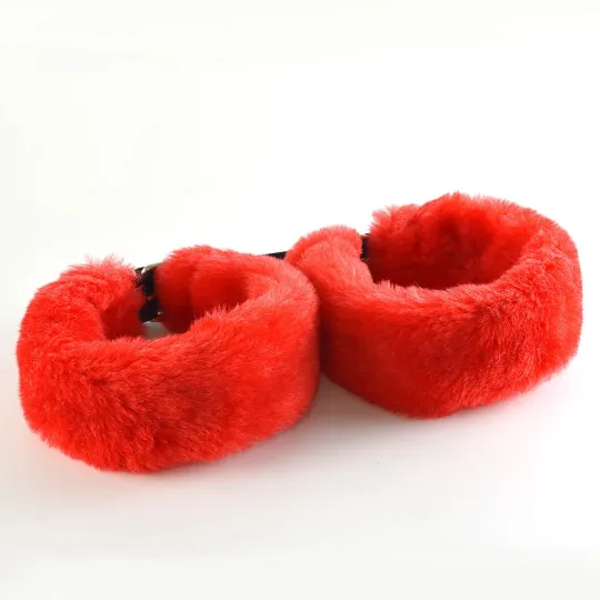 Наручники Lite красный мех