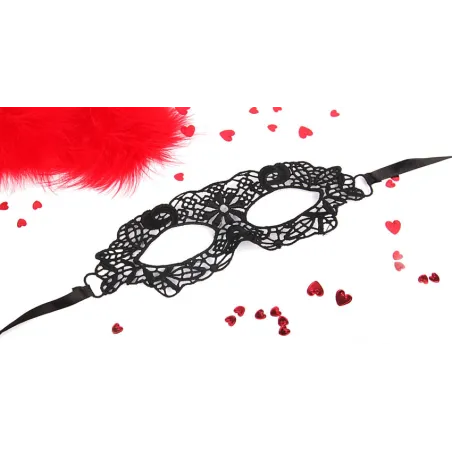 Маска ажурная "Одри" черная