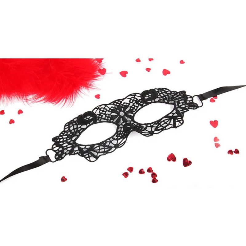 Маска ажурная "Одри" черная