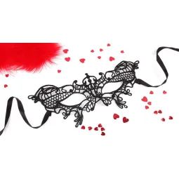 Маска ажурная "Изабель" черная