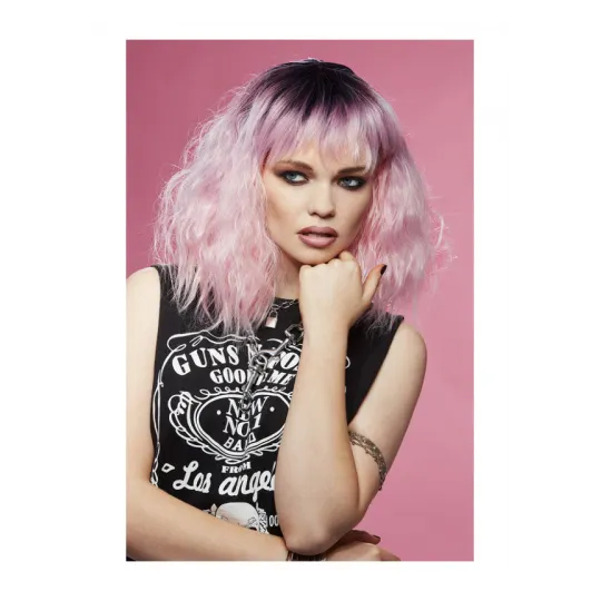 Парик rock star (розовый обмре) (Fever)