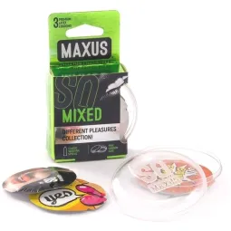 Набор из трех видов презервативов «Mixed», упаковка 3 шт, Maxus 0901-011