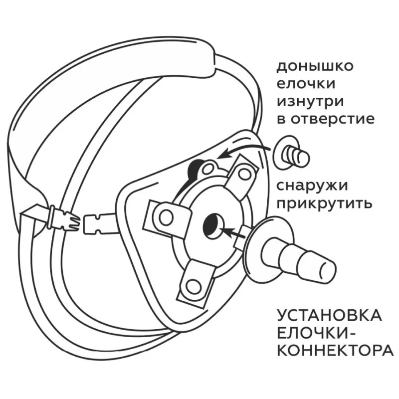 Универсальный пояс с 2 насадками