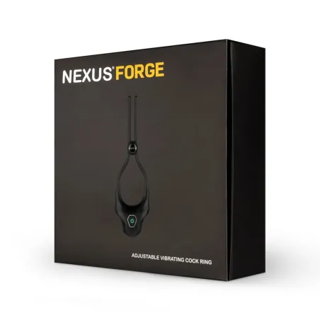 Эрекционное кольцо с вибрацией Nexus Forge, черное