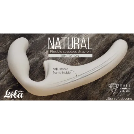 ГНУЩИЙСЯ БЕЗРЕМНЕВОЙ СТРАПОН NATURAL TEMPTATION BIEGE 5011-01LOLA