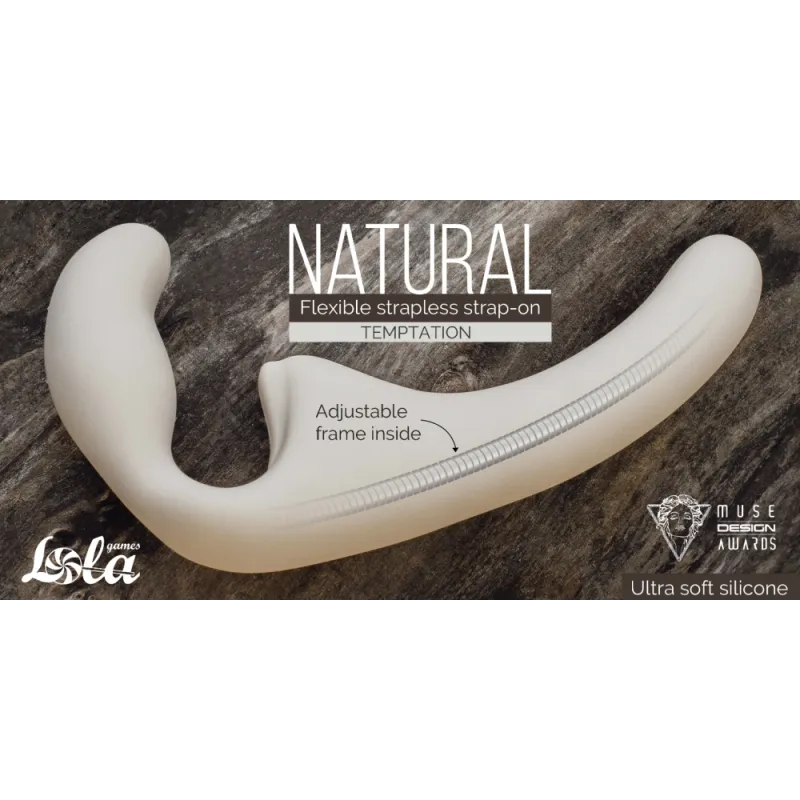 ГНУЩИЙСЯ БЕЗРЕМНЕВОЙ СТРАПОН NATURAL TEMPTATION BIEGE 5011-01LOLA