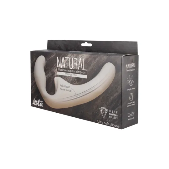 ГНУЩИЙСЯ БЕЗРЕМНЕВОЙ СТРАПОН NATURAL TEMPTATION BIEGE 5011-01LOLA