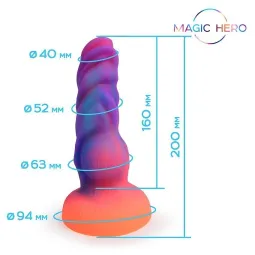 ФАЛЛОИМИТАТОР L 200 мм D 55 мм, светится в темноте