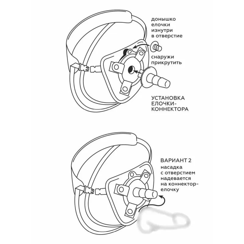 Страпон с 2 насадками