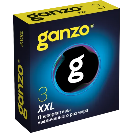 Презервативы GANZO XXL, латекс, 3 шт