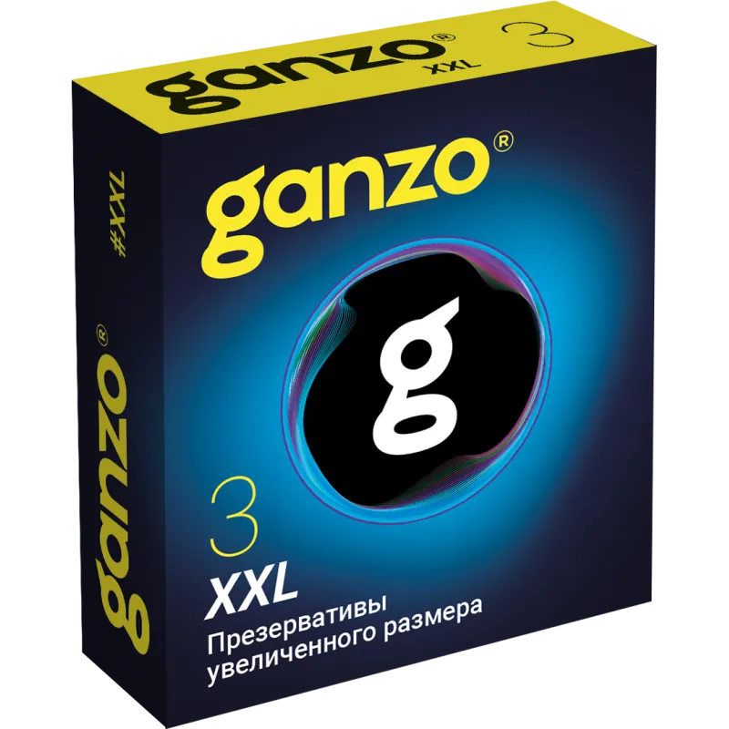 Презервативы GANZO XXL, латекс, 3 шт