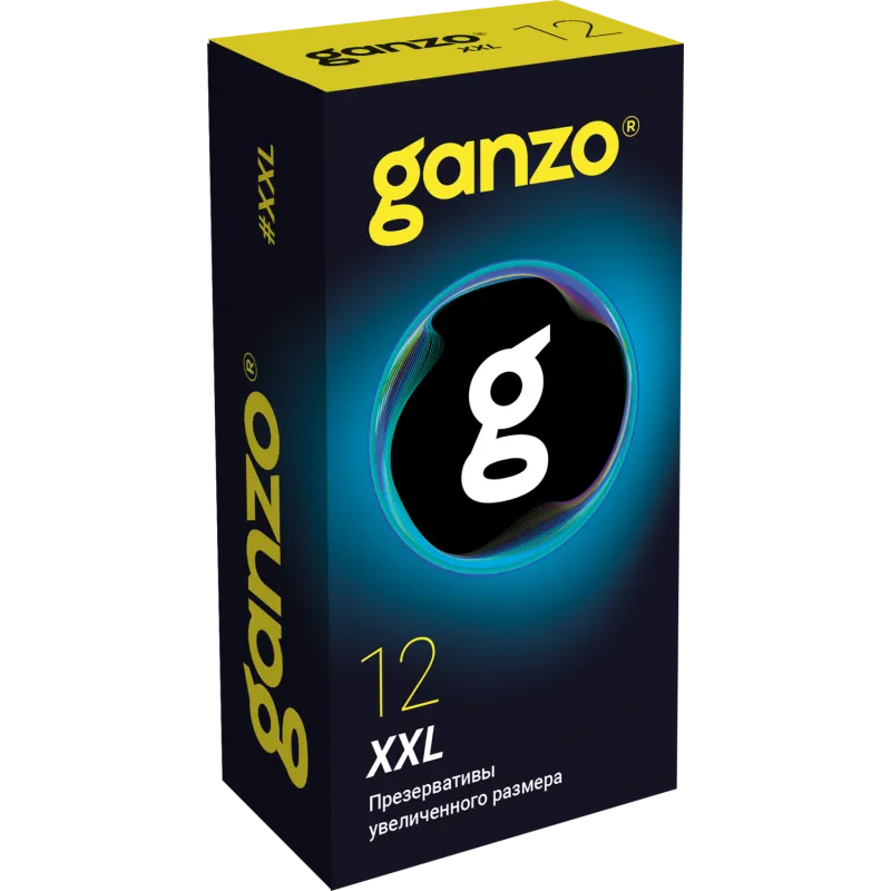 Презервативы GANZO XXL, латекс, 12 шт