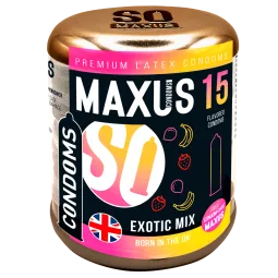 Презервативы Maxus Exotic Mix, ароматизированные, 15 шт.