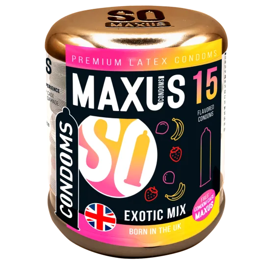 Презервативы Maxus Exotic Mix, ароматизированные, 15 шт.