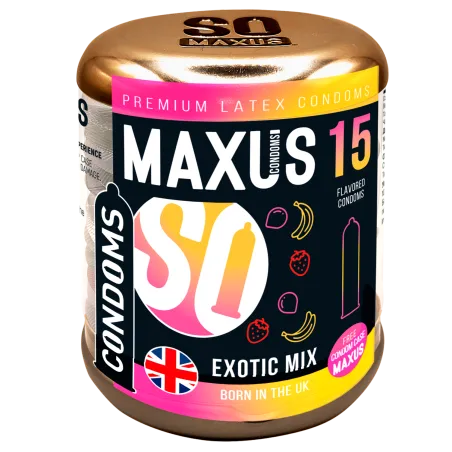 Презервативы Maxus Exotic Mix, ароматизированные, 15 шт.